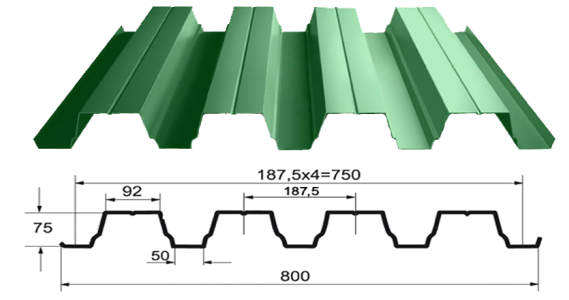 Профнастил Н-75